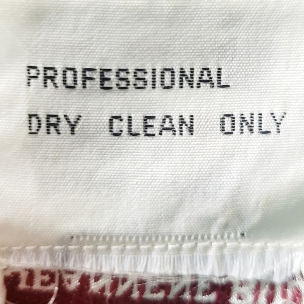 VINTAGE Maggy London by Jeannene Booher 100% Silk Long Abstract Print Dress 80's - Picture 15 of 15